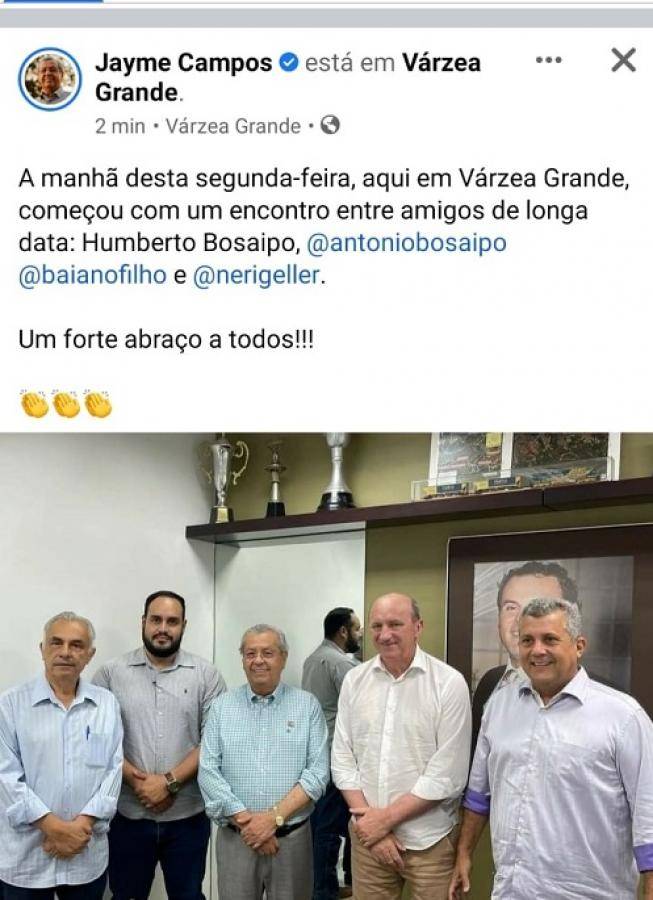 Bosaipo articula projeto do filho para se eleger nas eleições de 2022