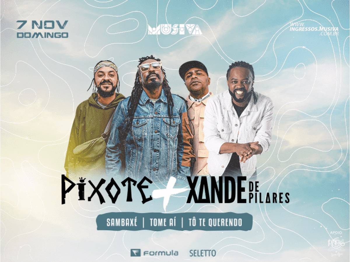 Final de semana em Cuiabá tem show do Pixote e Xande de Pilares; confira a programação
