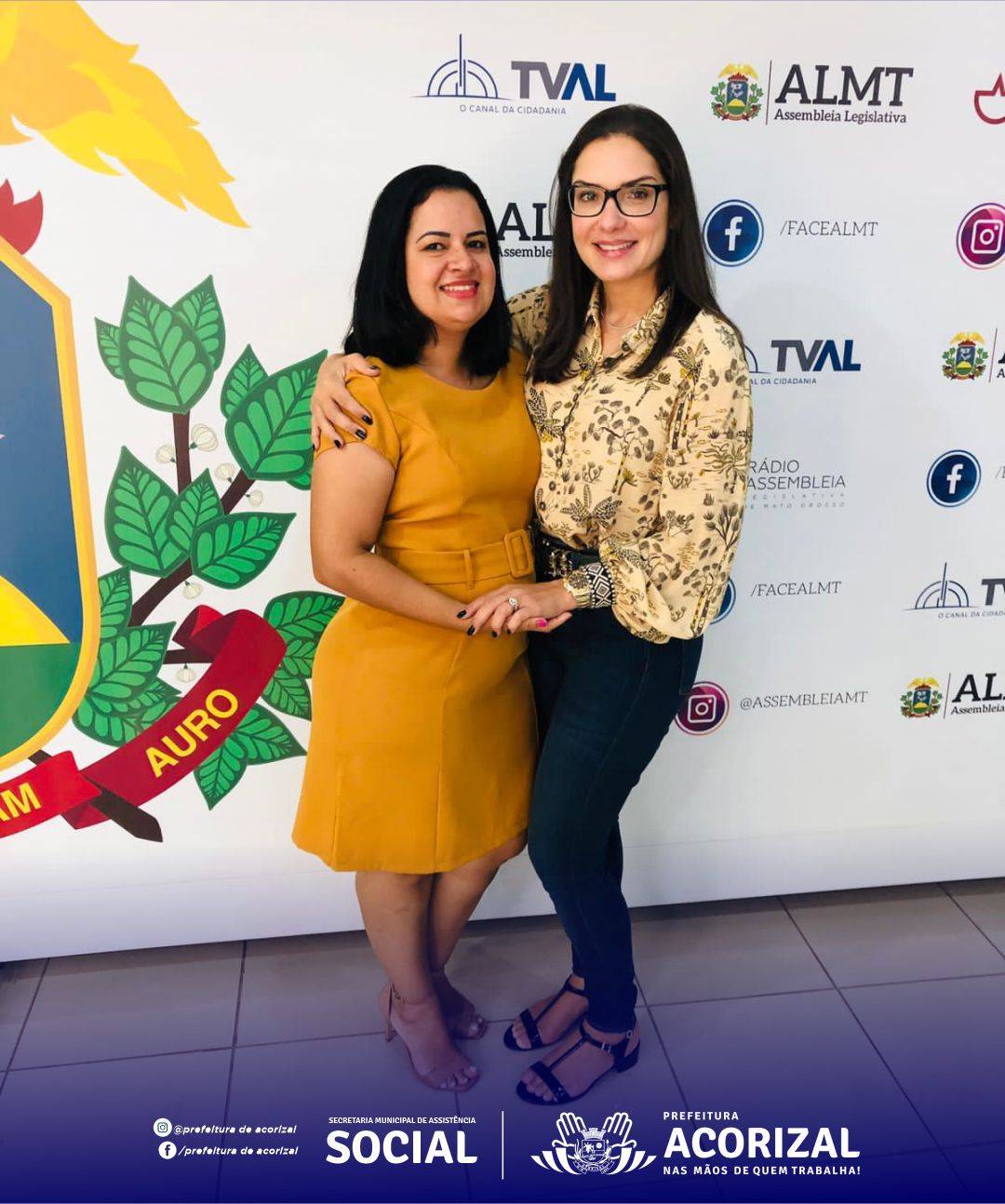 Primeira-dama Rosiane Rodrigues se reúne com Janaína Riva e busca apoio para desenvolver ações em Acorizal