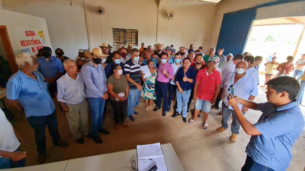 Botelho intervém e famílias da Gleba Resistência receberão títulos definitivos; Assista Vídeo