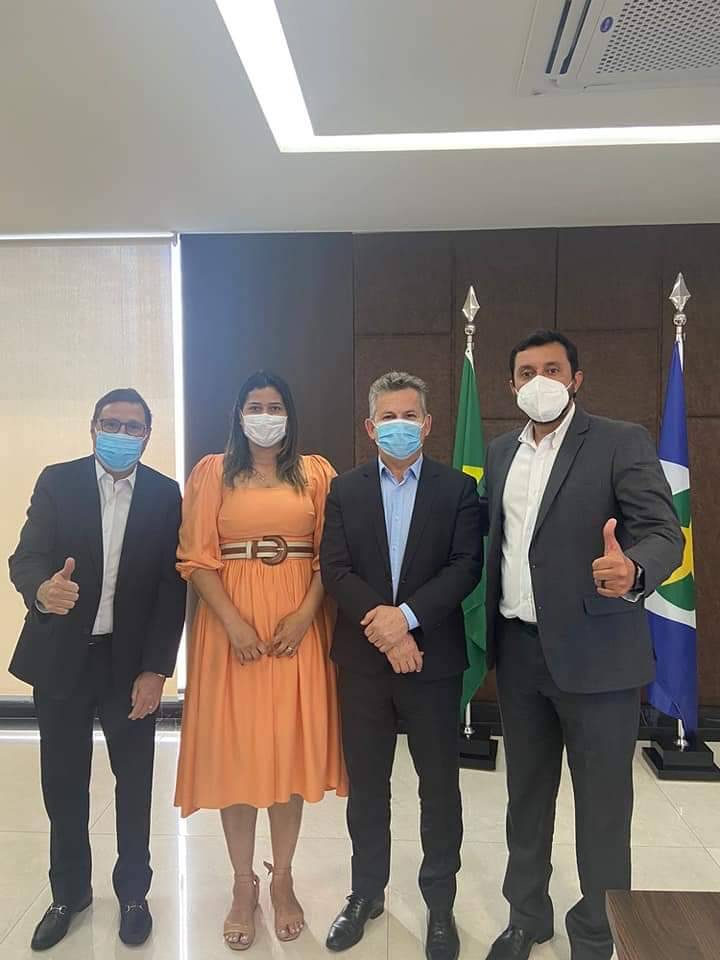 Ação do Governo para Leverger está sendo desencadeada após reunião da prefeita Francieli Magalhães com Allan Kardec e Mauro Mendes
