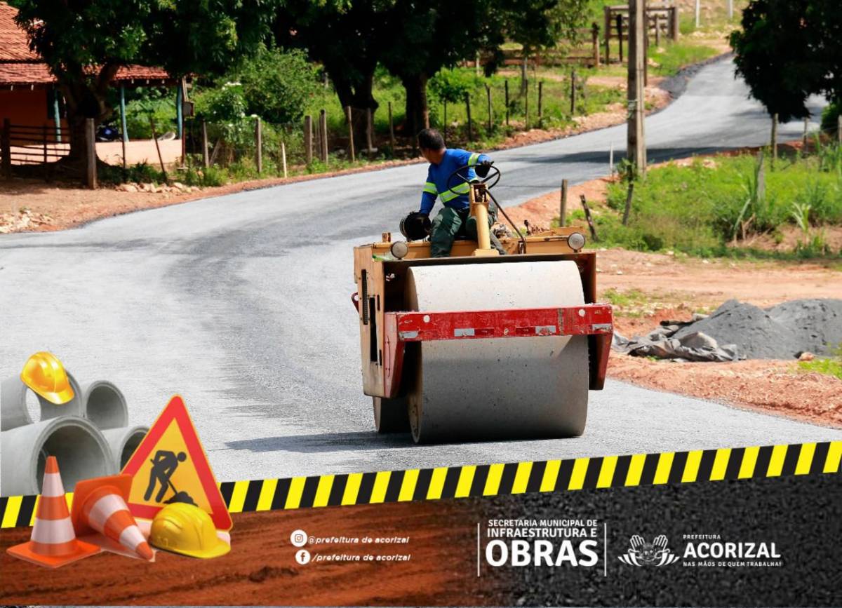 Prefeitura dá inicio à pavimentação asfáltica em comunidades da zona rural de Acorizal 