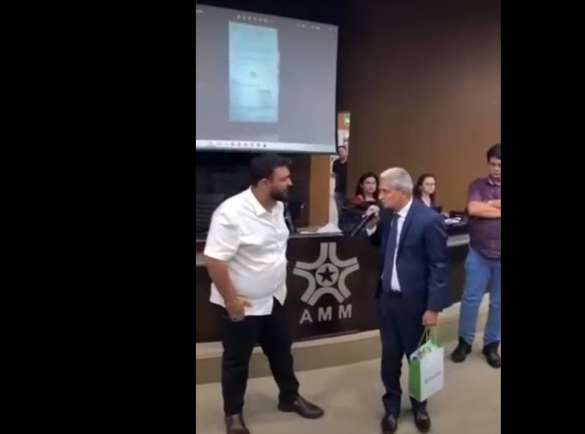 Prefeito Rogerinho e dono da AMM 'brigam' e trocam ameaças por eleição de consórcio; veja vídeo 