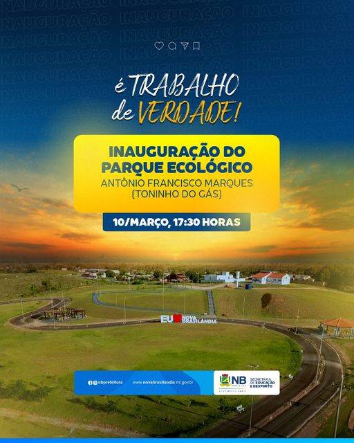 Prefeita Marilza Augusta inaugura nesta sexta (10) o Parque Ecológico Antônio Francisco Marques
