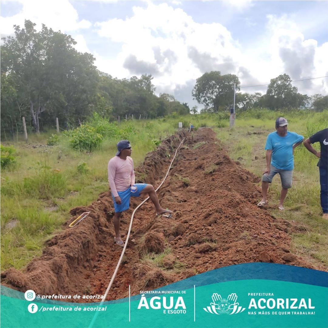 Prefeitura de Acorizal investe em projeto de levar água de qualidade à Comunidade da Tenda 