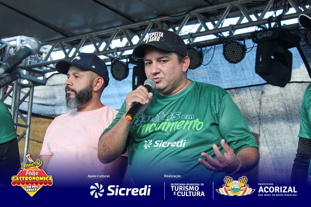 Prefeito Diego comemora sucesso do 1º Ciclo Turismo e Cultura Sicredi e da Feira Gastronômica Vem Pra Praça