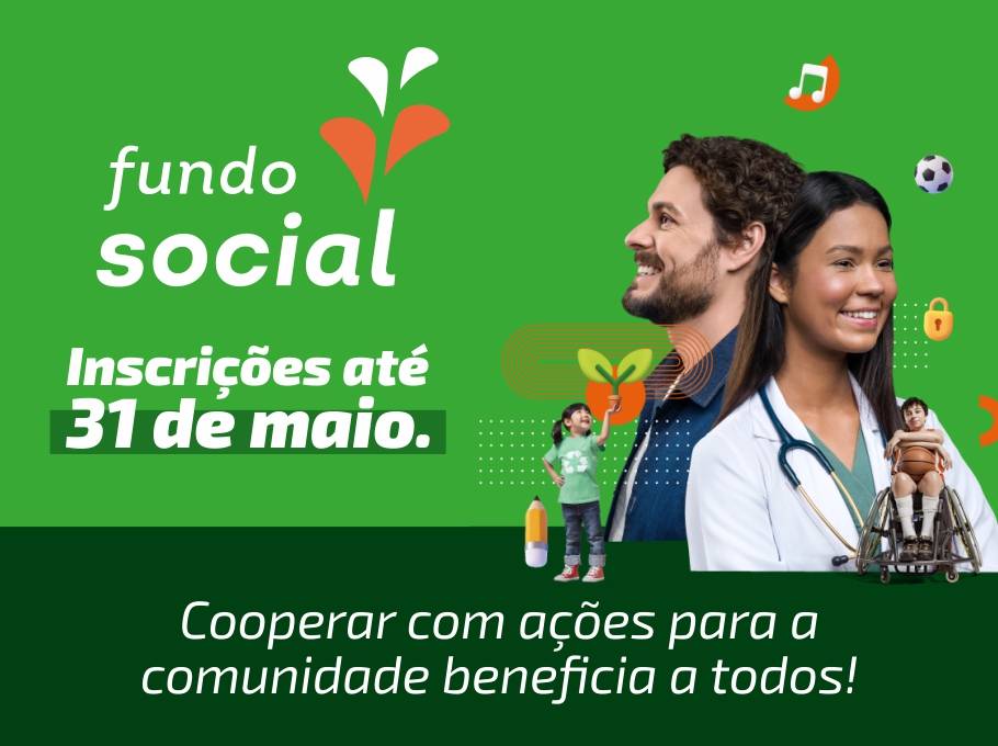 Inscrições para o Fundo Social do Sicredi estão abertas