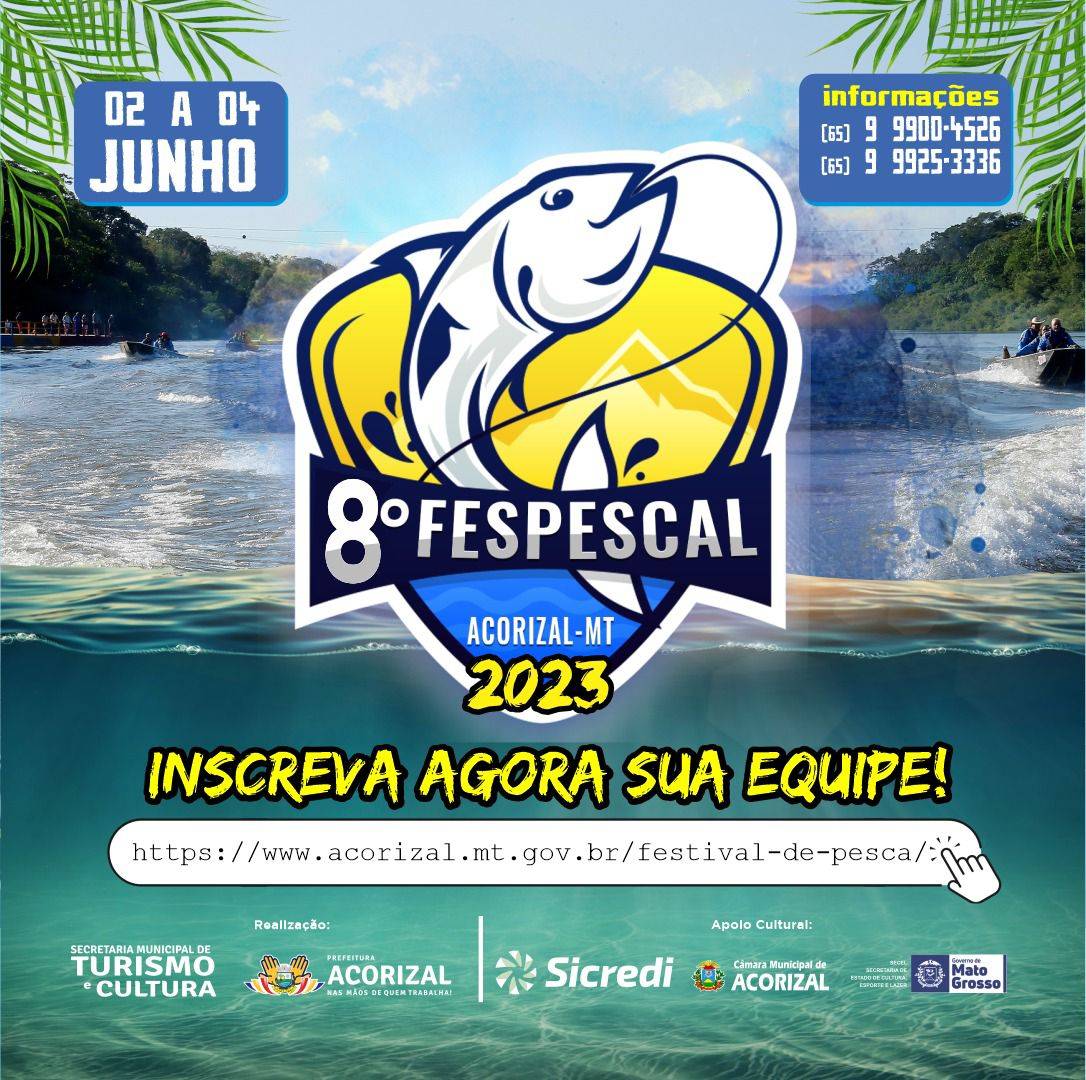 Prefeitura abre inscrições para um dos maiores festivais de pesca esportiva de Mato Grosso