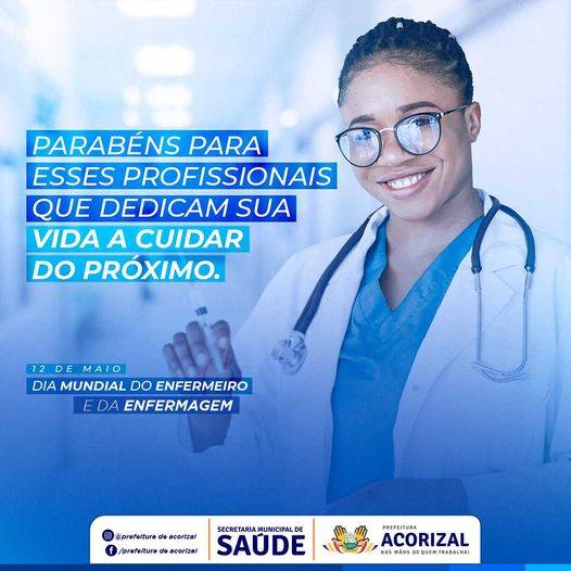 Prefeito Diego comemora Dia Mundial do Enfermeiro junto aos profissionais do município