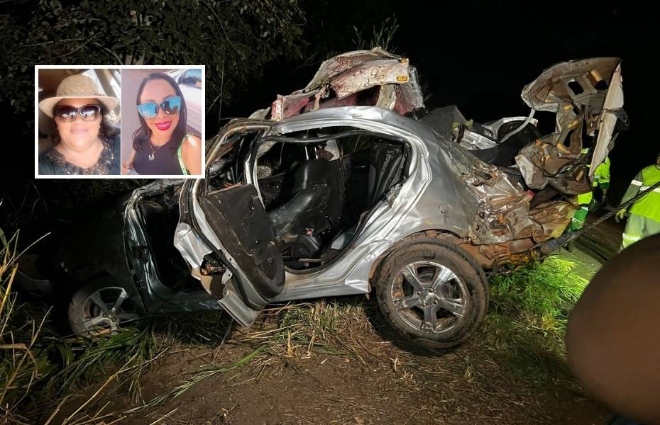 Mulheres que retornavam de livramento, morrem após veículo capotar próximo ao trevo do lagarto em Várzea Grande