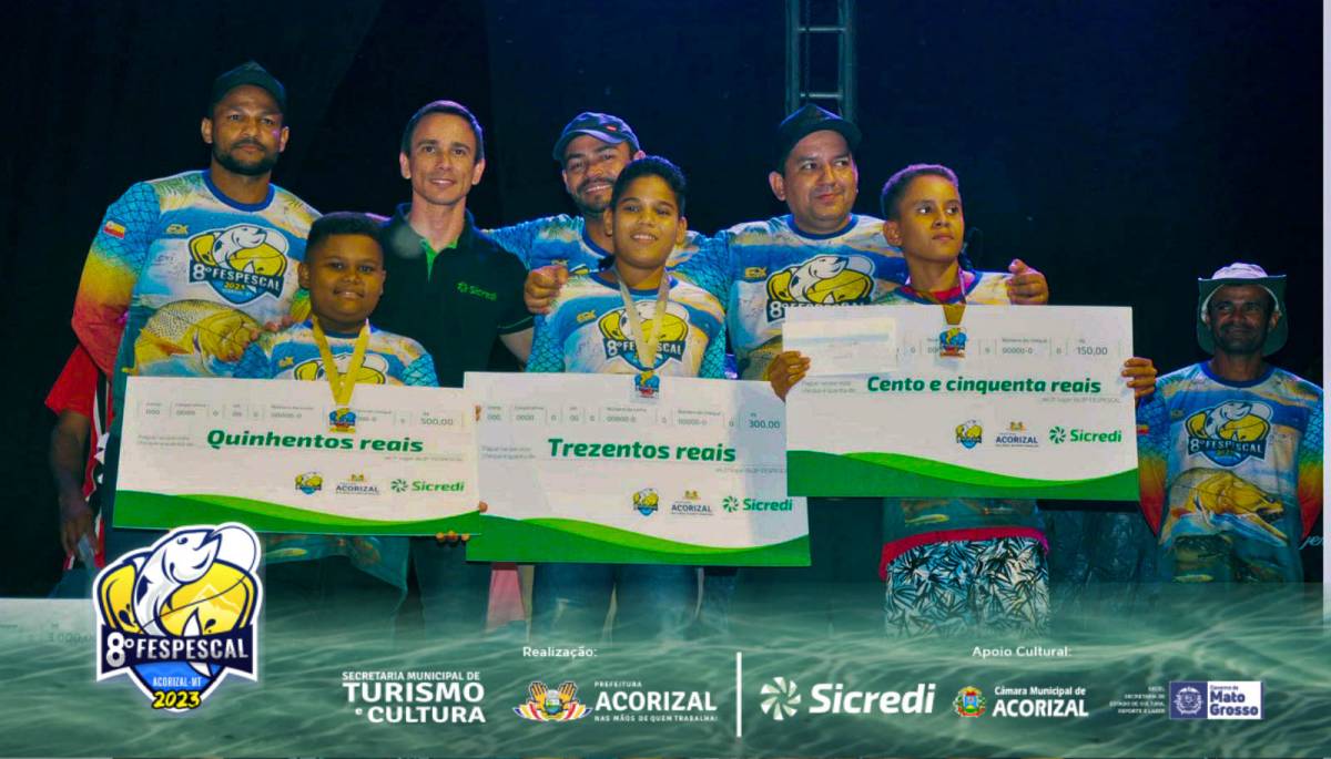 Prefeitura de Acorizal parabeniza jovens pescadores mirins do 8º FESPESCAL; Veja Fotos