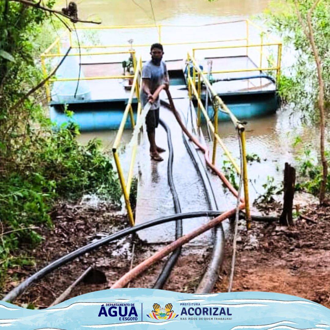 Departamento de Águas e Saneamento restabelece abastecimento de água em Acorizal em tempo recorde!