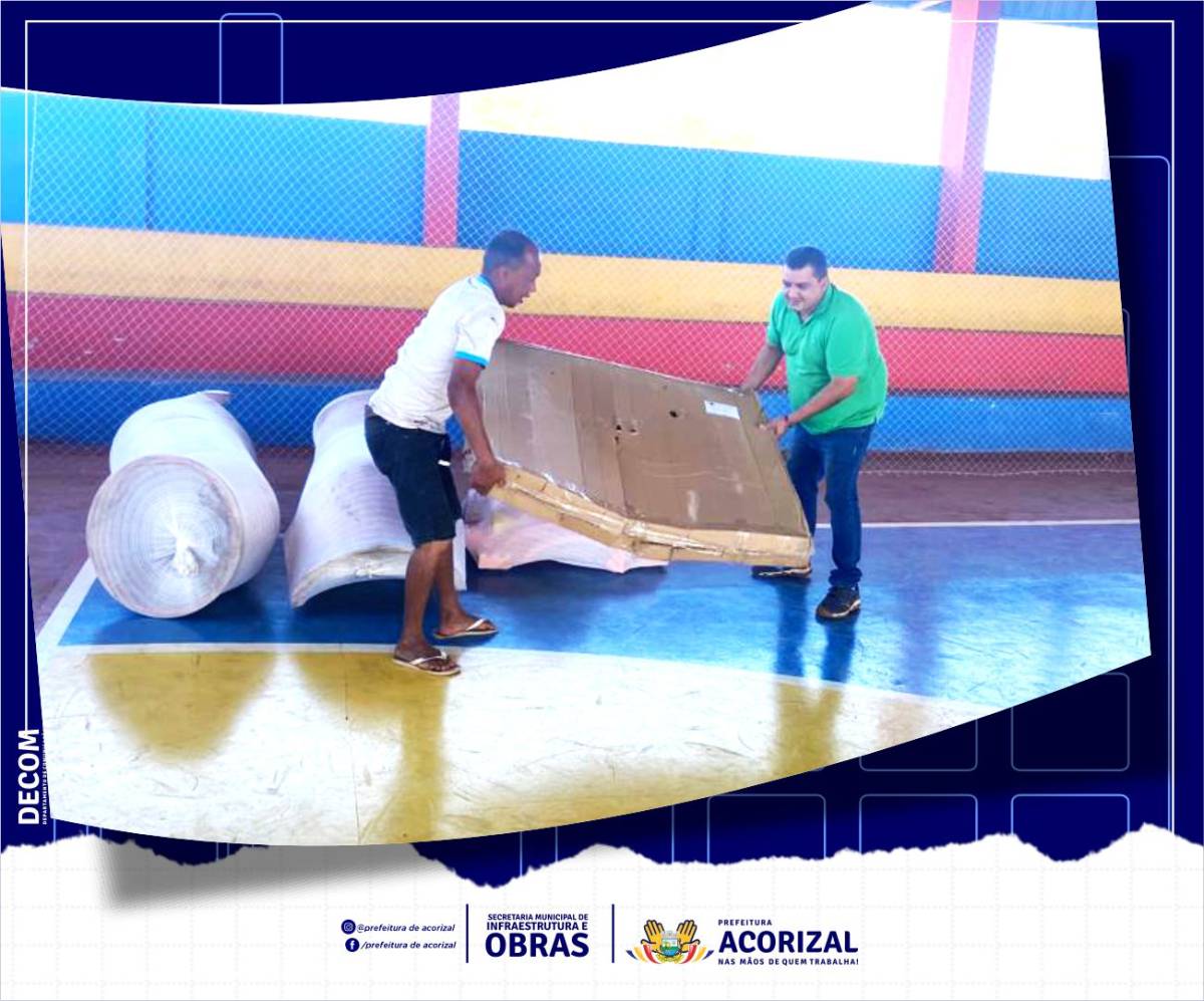 Prefeitura de Acorizal recebe kits para montagem de playgrounds em praças da cidade