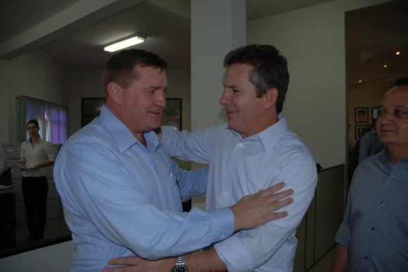 MAURO E PEDRO TAQUES VISITAM LUCAS DO RIO VERDE