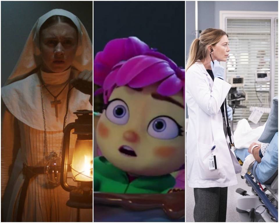 A Freira 2 e animação A Fada do Dente estreiam nos cinemas; 19ª temporada de Grey's Anatomy no Star+