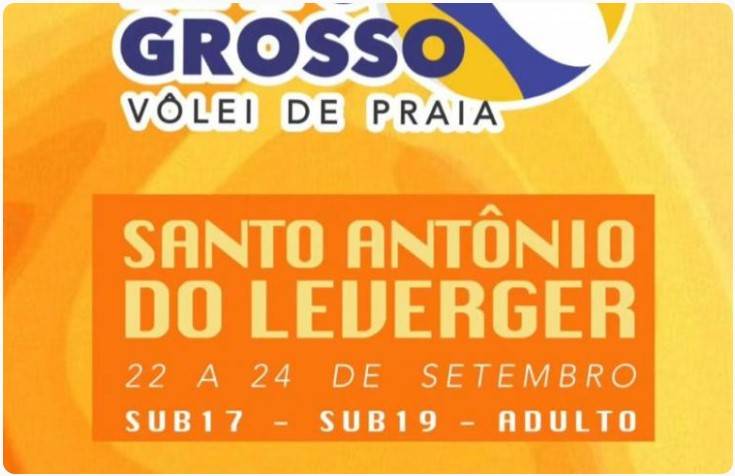 Leverger sedia segunda etapa do 'Circuito Mato Grosso de Vôlei' de praia