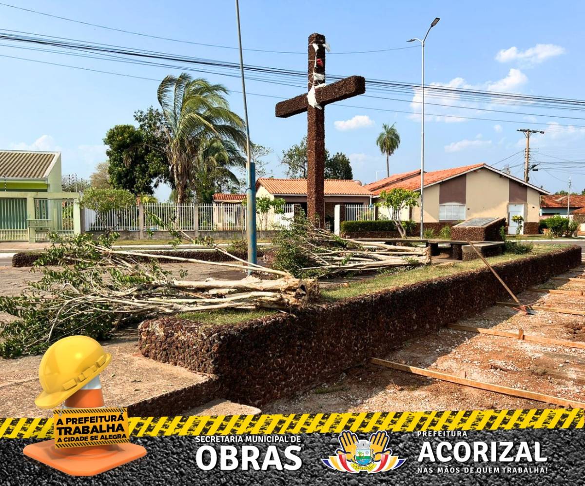 Transformação na praça da Santa Cruz: Acorizal Celebra uma nova conquista