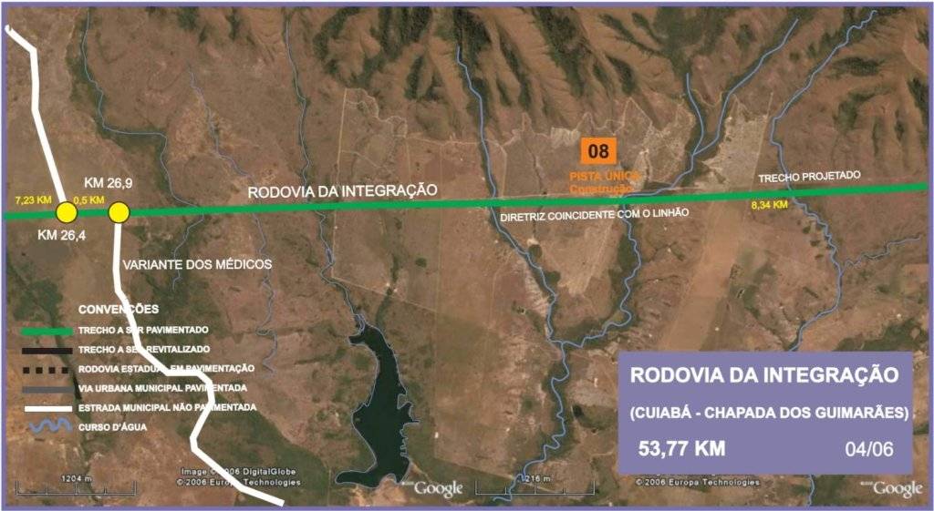 Nova rodovia entre Cuiabá e Chapada iniciará na avenida Trabalhadores