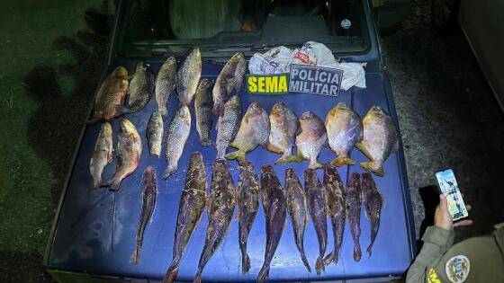 Fiscalização aplica mais de R$ 14 mil em multa contra pesca ilegal de 25,6 kg de pescado