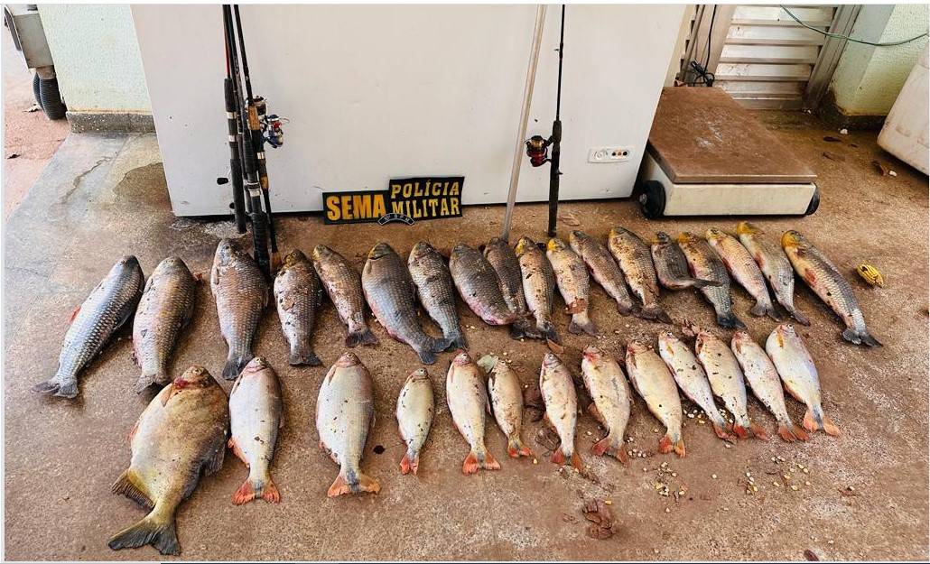Com 60 kg de pescado ilegal, homem é multado em R$ 17 mil e perde carro