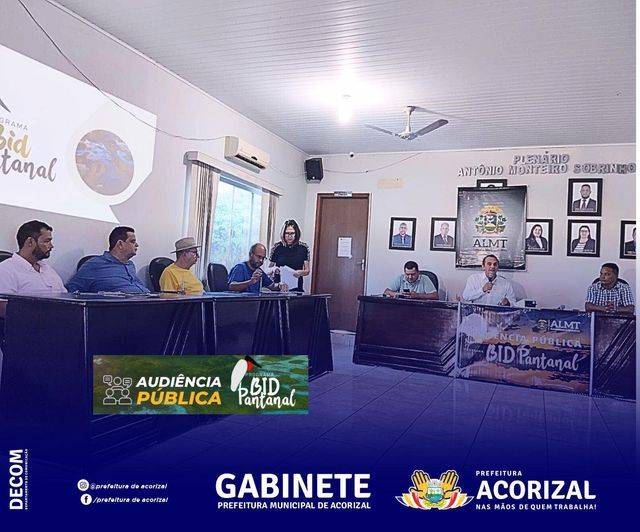 Audiência Pública do BID Pantanal reúne lideranças em Acorizal para debater a preservação e revitalização do Pantanal