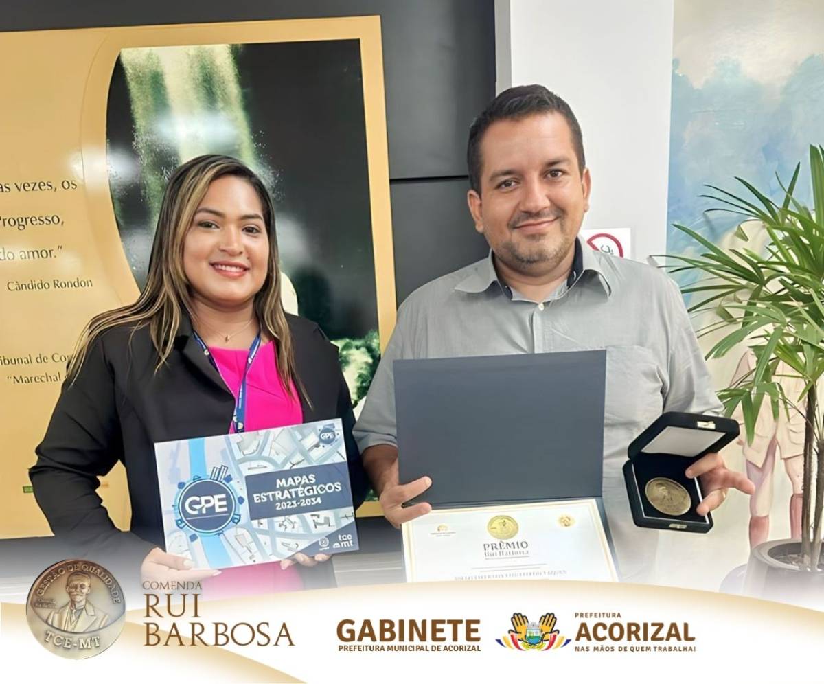 Prefeito Diego Taques Recebe Prêmio Rui Barbosa de Gestão de Qualidade