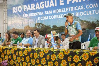 Em Cáceres, Dia do Rio Paraguai é marcado por manifestações contra Lei do Transporte Zero