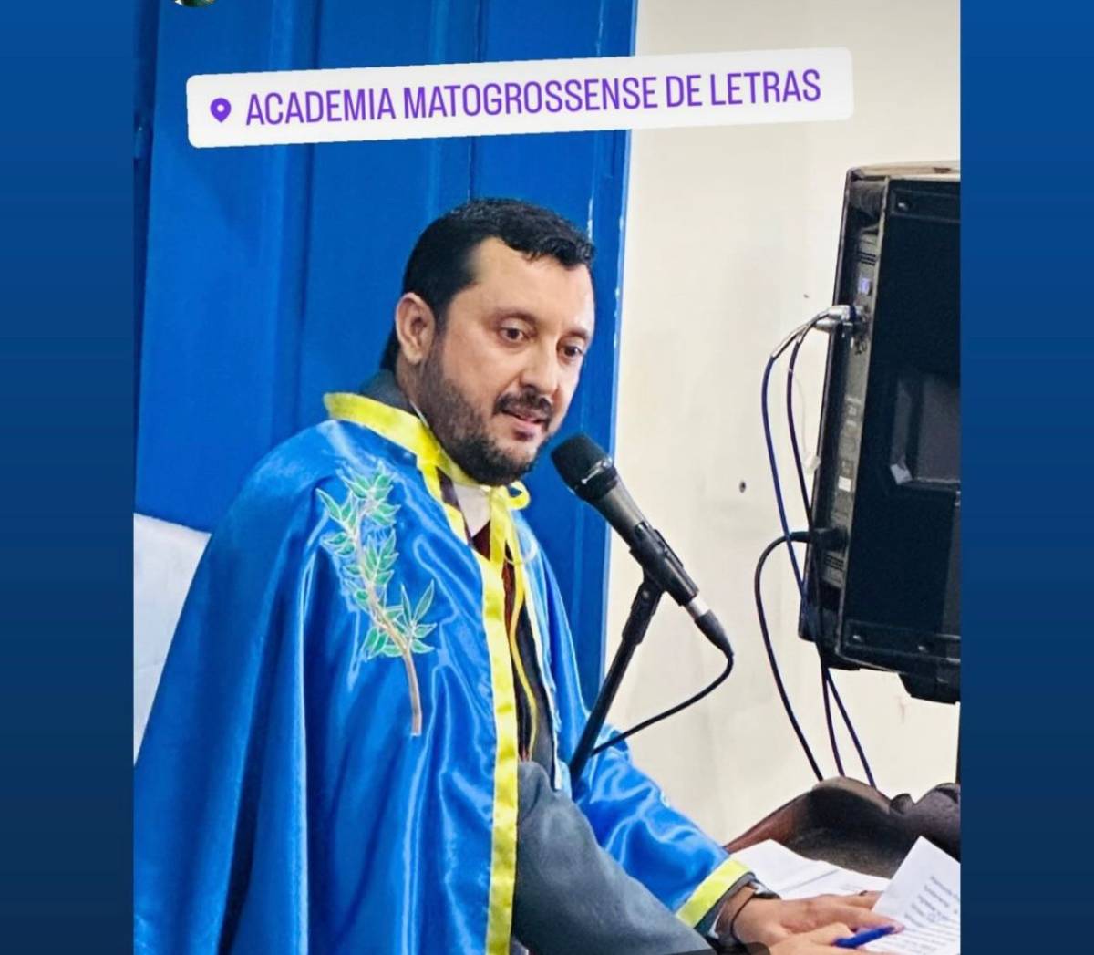 Professor Allan Kardec assume cadeira na Academia Matogrossense de Letras;<VIDEO>