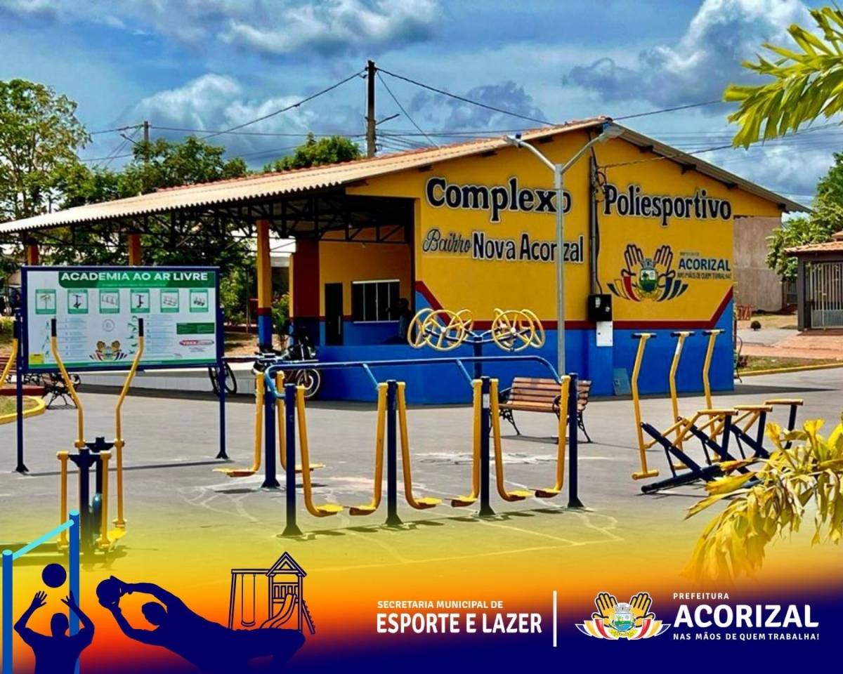 Moradores de Acorizal Celebram Inauguração do Complexo Poliesportivo