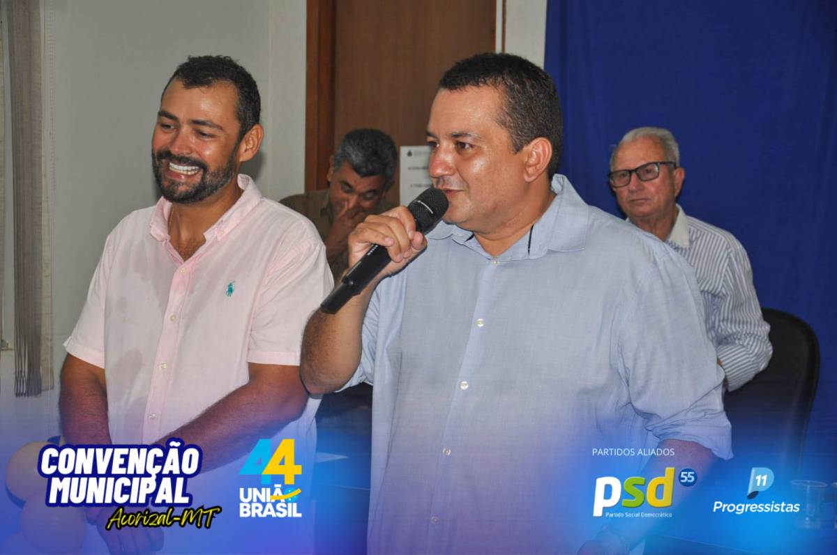 Convenção do União Brasil reúne mais de 800 pessoas, e confirma Diego e Bira como candidatos a prefeito e vice