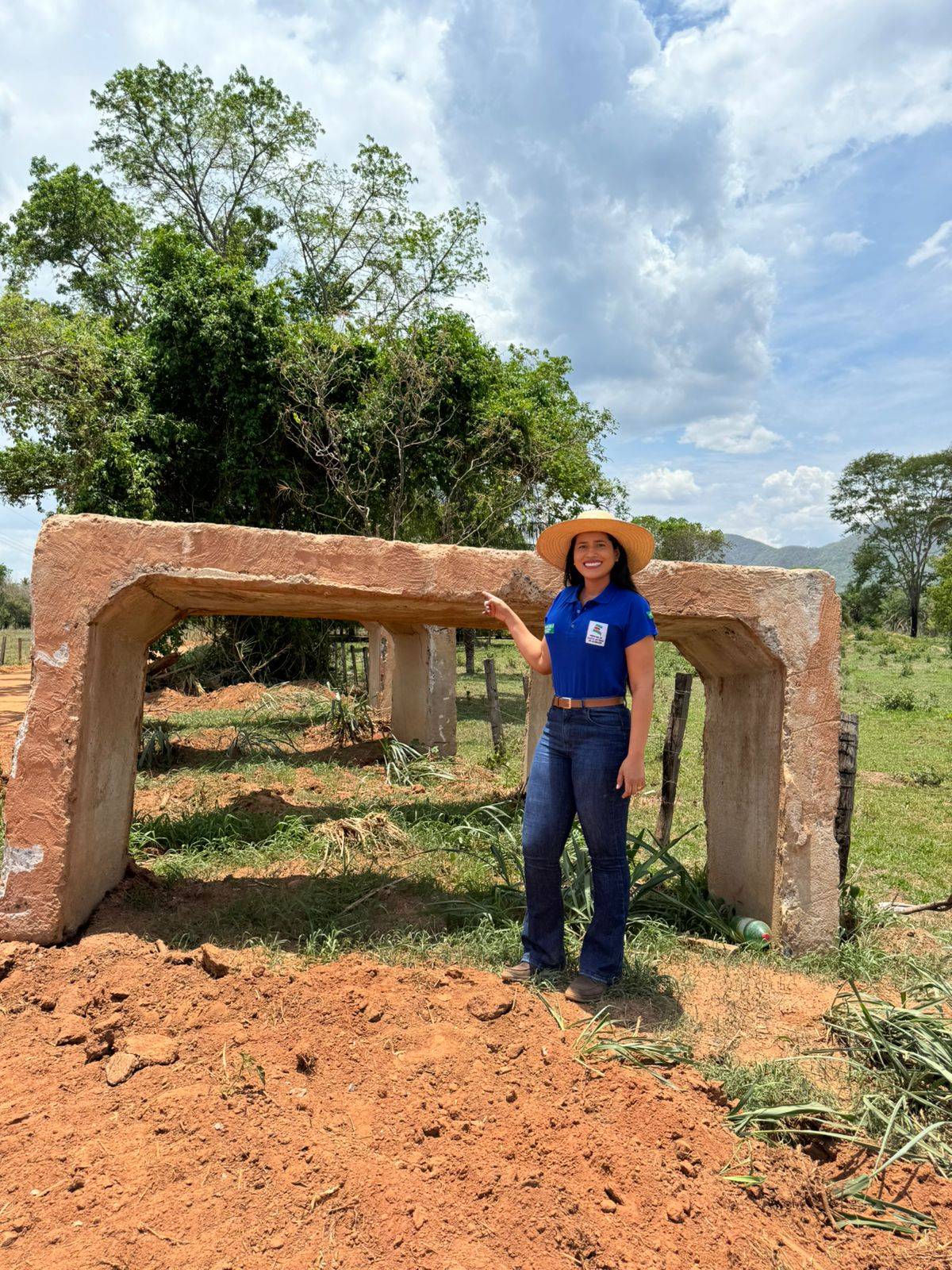 Prefeita Francieli leva equipe para avaliar reconstrução de nova ponte na comunidade de Boa Aventura;<VIDEO>